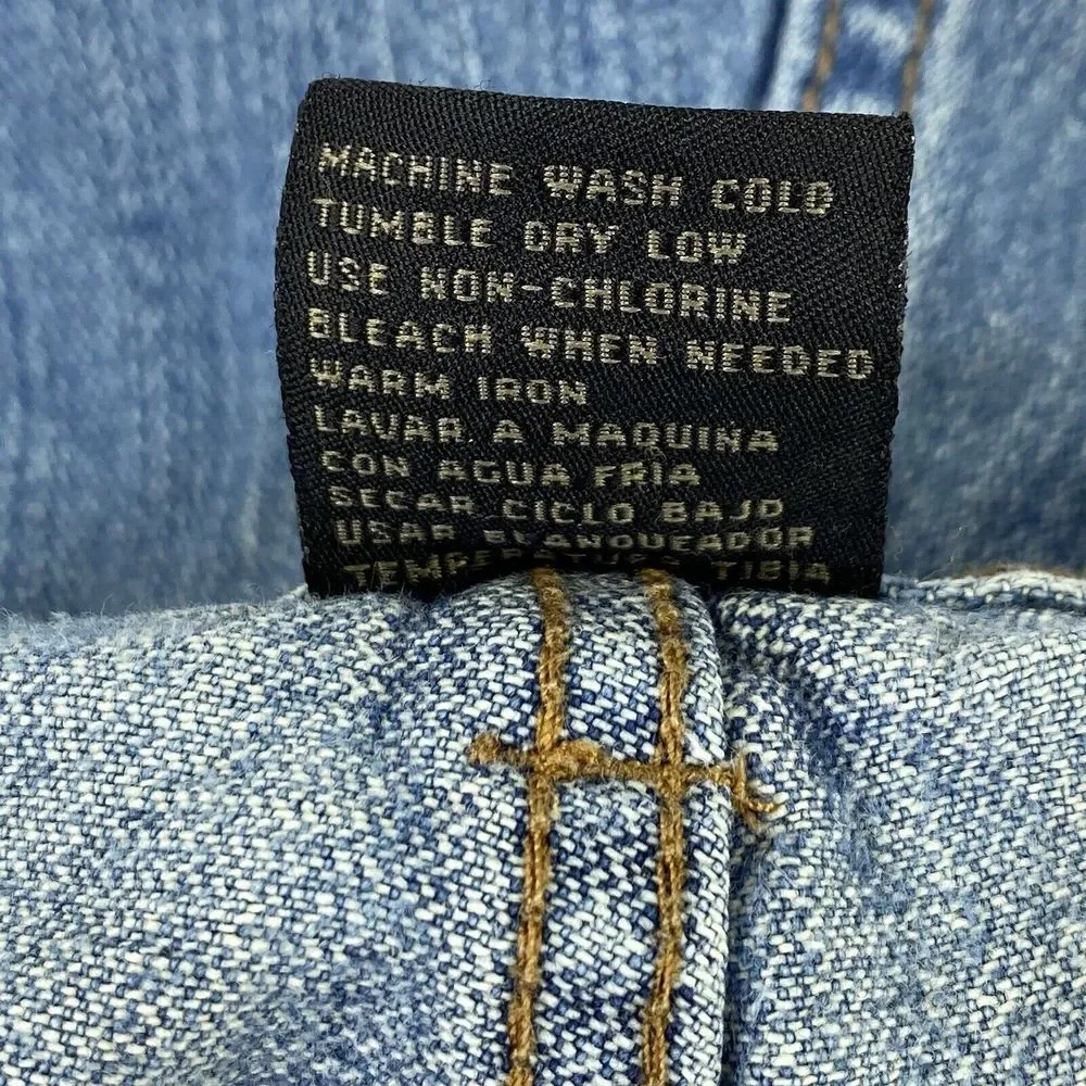 LUXE-T Luxury Basics Relaxed Fit Men's Blue Jeans‎ Size 42x33 Distressed Hem